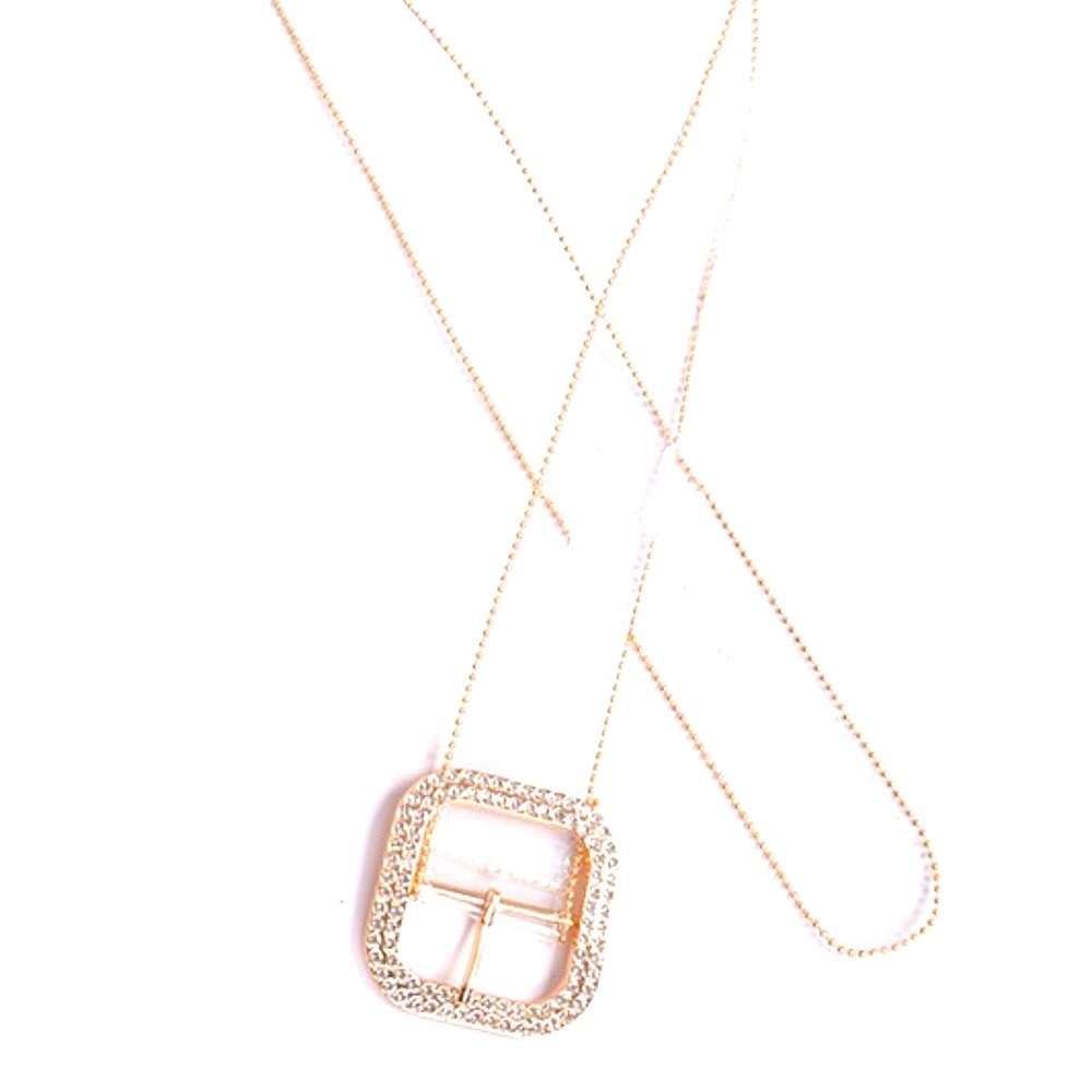 Clear PVC Bead Frame Adjustable Statement Belt - Picture 2 of 2